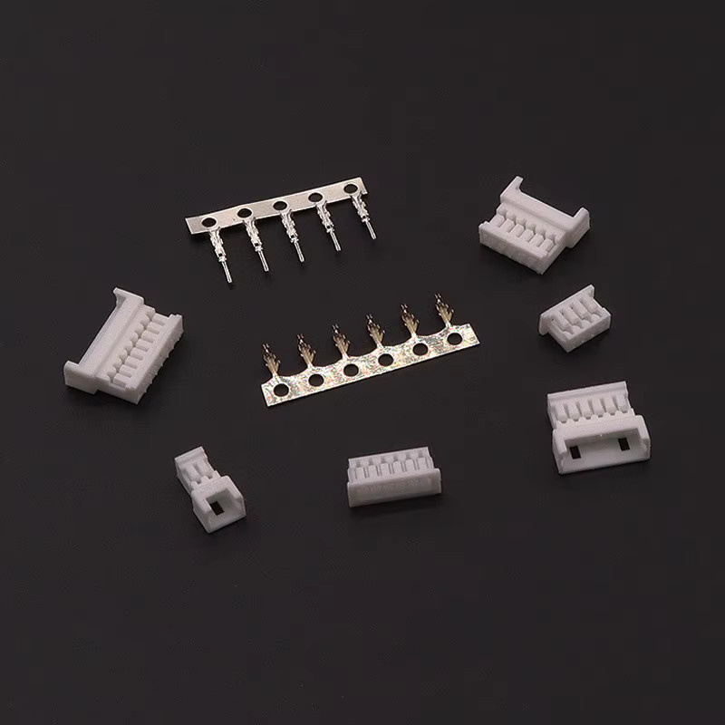 Micro JST 1,25 mm Draht-zu-Draht-Steckverbinder-Kit mit männlichen und weiblichen Gehäusen und Anschlüssen in Weiß für Elektronikprojekte - Bild 2