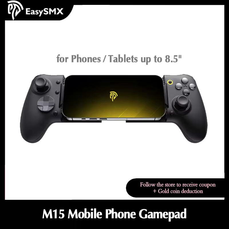 EasySMX M20 Typ-C Mobiler Controller in Schwarz für Android und iPhone, Teleskopgriff passend für Handys und Tablets bis 8,5 Zoll, ideal für Xbox Cloud Gaming - Bild 2