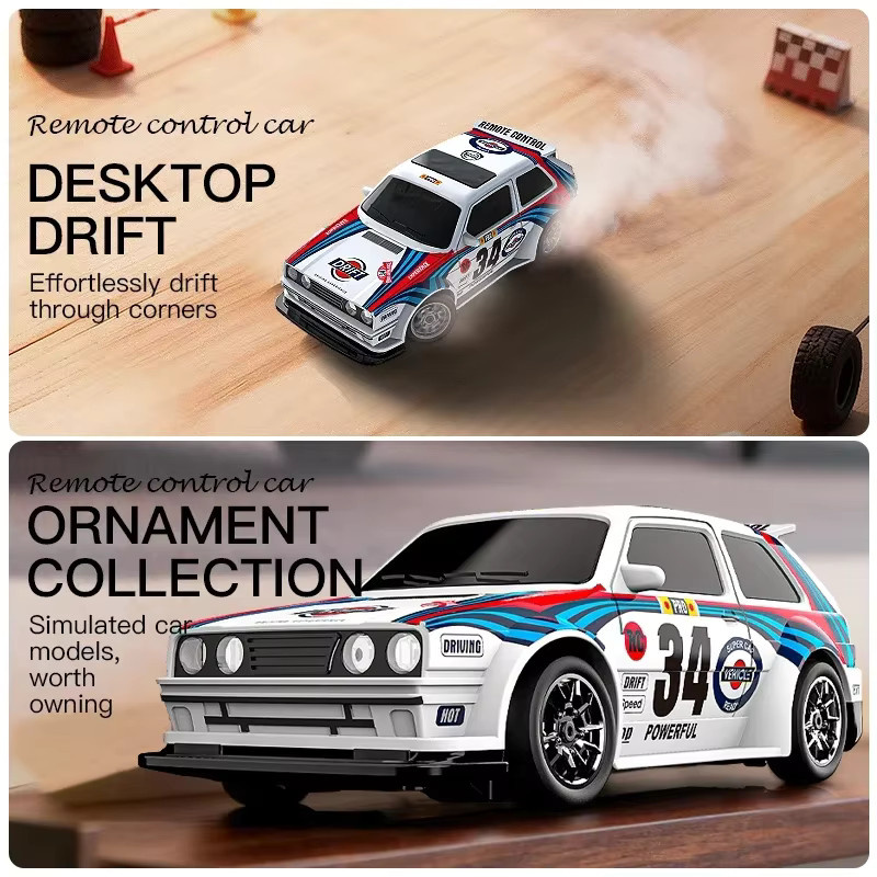 KF34 Hochgeschwindigkeits-Drift-RC-Auto, 1:43, mit Licht, ferngesteuert - Bild 6