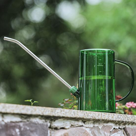 Hello Garden Gießkanne aus Edelstahl in Grau mit langem Auslauf, 1,5 l - Bild 2