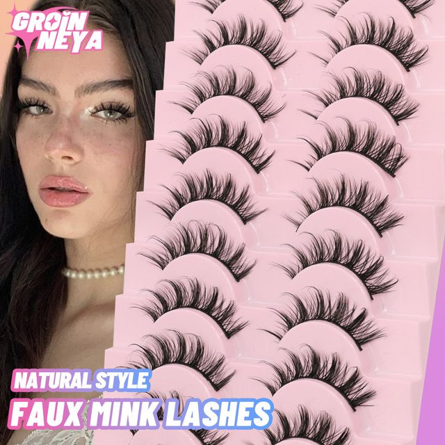Groinneya Falsche Wimpern, Black, Natürlich - Bild 1