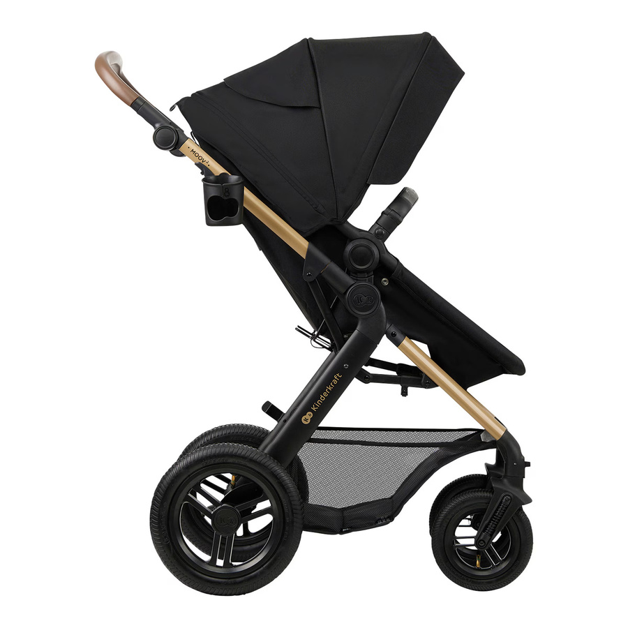 Kinderkraft Kombikinderwagen MOOV 2 Air Trio-Set mit Babyschale MINK PRO in Schwarz - Bild 2