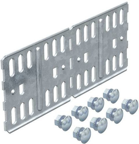 OBO Bettermann Kabelrinnen-Verbinder RLVL 85 FS aus Stahl in Silber mit Schraubverbindung - Bild 1