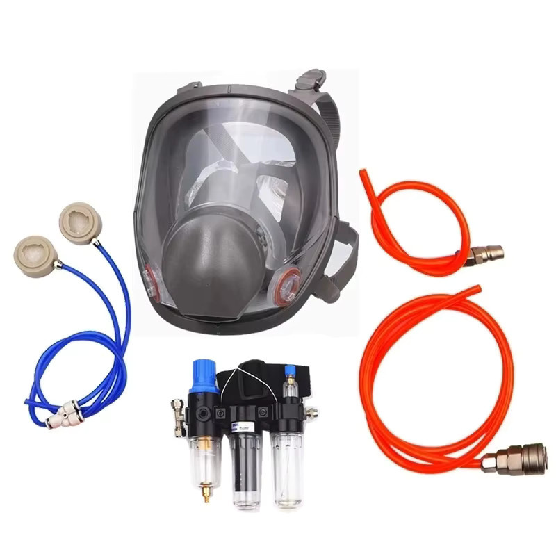 AnruiGe PROTECT Industrielles Atemschutzsystem mit Luftversorgung 7502 Halbgesichtsmaske und Vollgesichtsmaske 6800 Schutzgasmaske für die Arbeit - Bild 1
