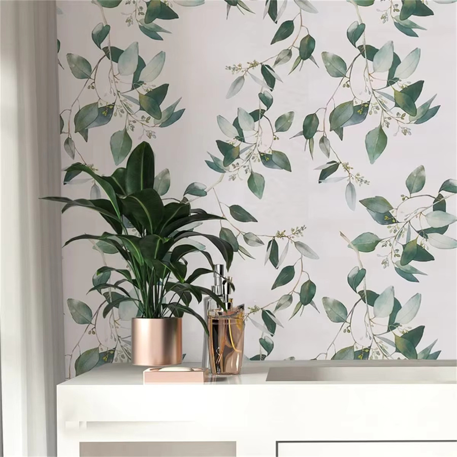 Selbstklebende Tapete von Luck Amy mit grünem Blätter-Design, wasserfestes Vinyl-Kontaktpapier für Wand und Schranktür zur DIY-Renovierung - Bild 5