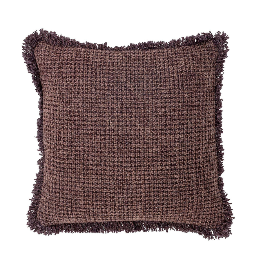 Bloomingville Kissen Delva aus Baumwolle in Lila, quadratisch, B/T/H: 45 x 45 x 45 cm - Bild 1