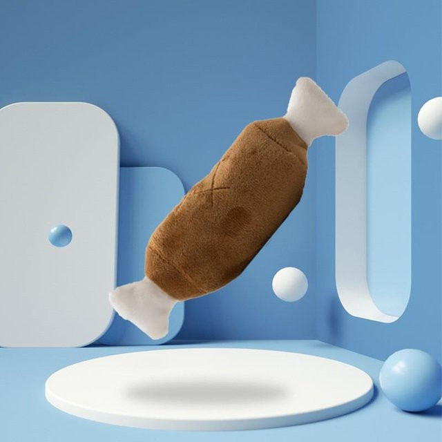 Frecher Hund, Plüschtier, grau - Bild 1