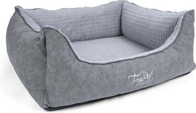 TrendPet VitaBed Style orthopädisches Hundebett in Grau mit abnehmbarem Bezug und erhöhten Rändern in Größe L - Bild 1