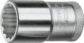 Gedore Steckschlüsseleinsatz 1/2 Zoll mit UD-Profil 9/16 Zoll aus Chrom-Vanadium in Silber - Bild 2