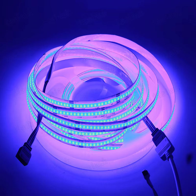 Taslauk COB LED Streifen RGB CCT mit 120 LEDs/m, Farbmischung Weiß und Multicolour, IP67 Schutzklasse, schneidbar - Bild 4