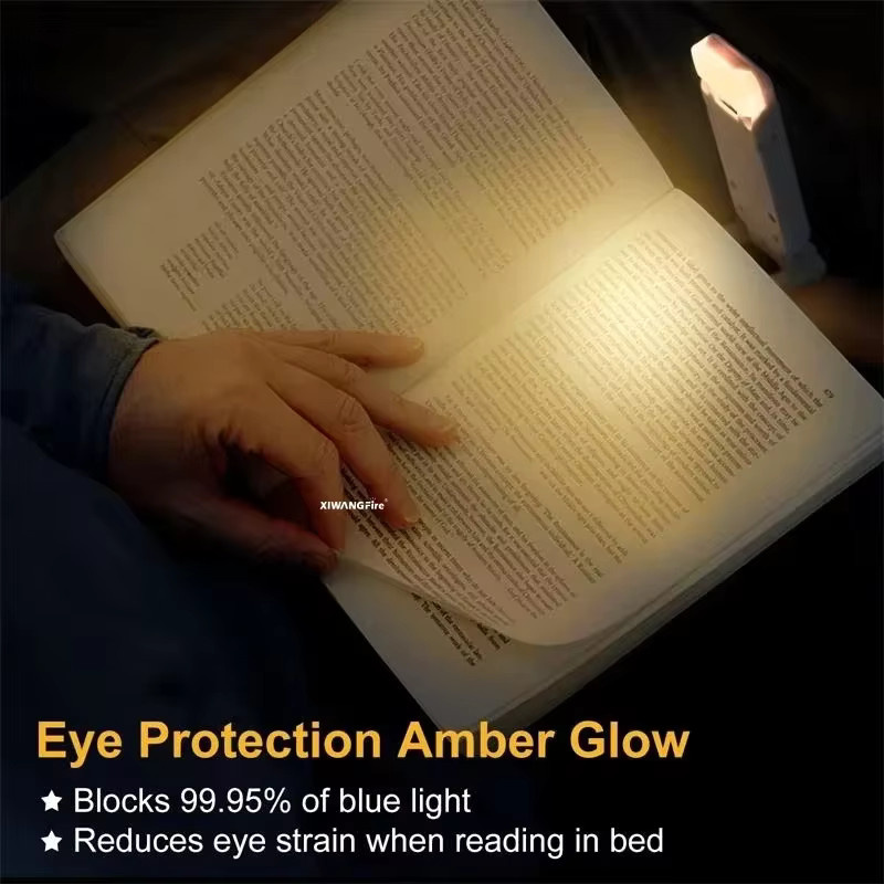 XIWANGFIRE Tragbare Mini-LED-Leselampe mit Clip und einstellbarer Helligkeit zur Augenpflege - Bild 5