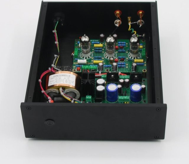 SENGTERBELLE HiFi DIY Bausatz EAR834 12AX7 Röhren-Phono-Verstärker für Moving Magnet MM RIAA Plattenspieler in Schwarz - Bild 1