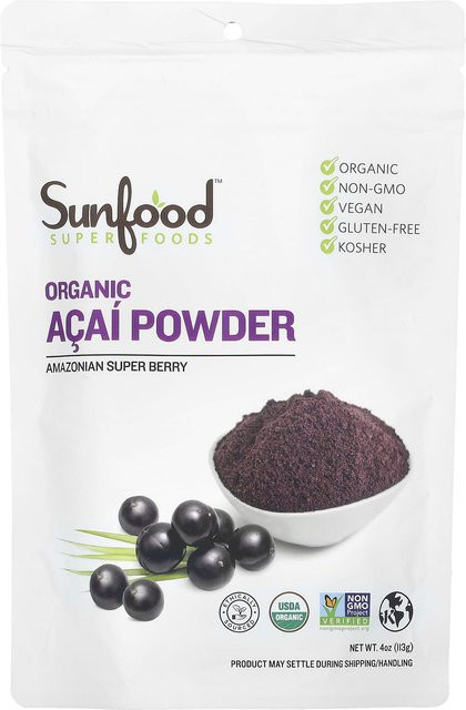 Sunfood Bio-Acai-Pulver 4 x 28,25 g - Bild 1