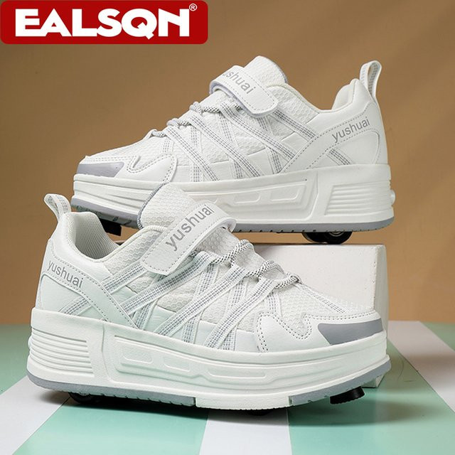 Rollschuhe für Mädchen und Jungen, vierrädrig, abnehmbar, Outdoor-Sportschuhe - Bild 1
