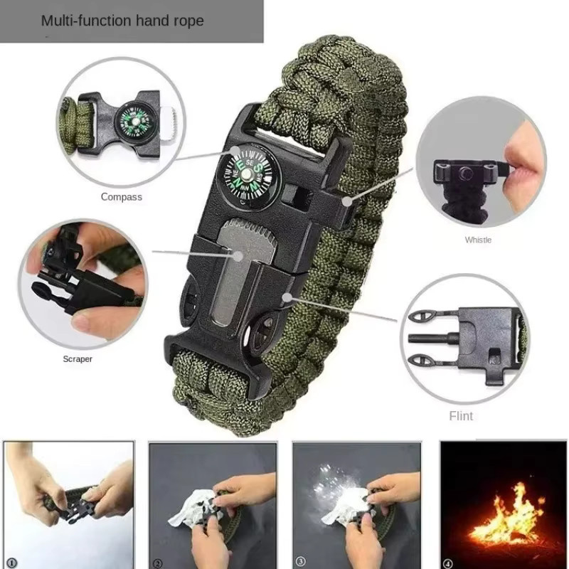 Überlebensarmband, Siebenkern-Paracord, Unisex - Bild 2