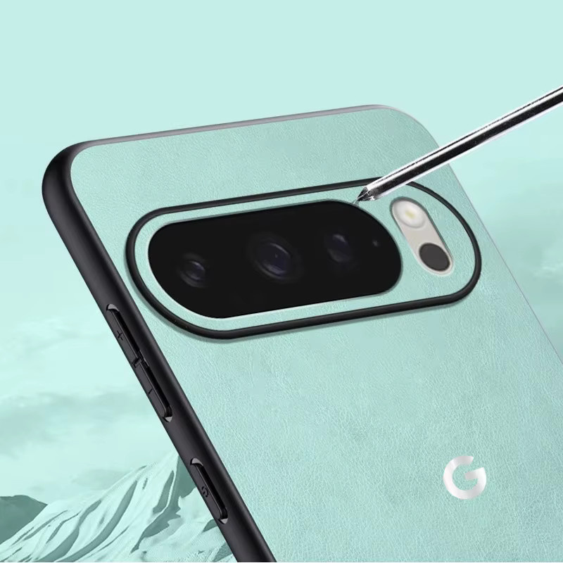 Business-Schutzhülle aus PU-Leder für Google Pixel 10A 9 Pro XL 8 7 6 A Pro in Grün - Bild 3