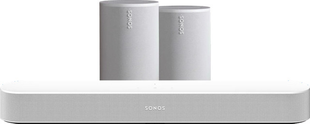 Sonos Soundbar Set: Beam Gen. 2 und 2x Era 100 in Weiß mit Wi-Fi und Bluetooth - Bild 1