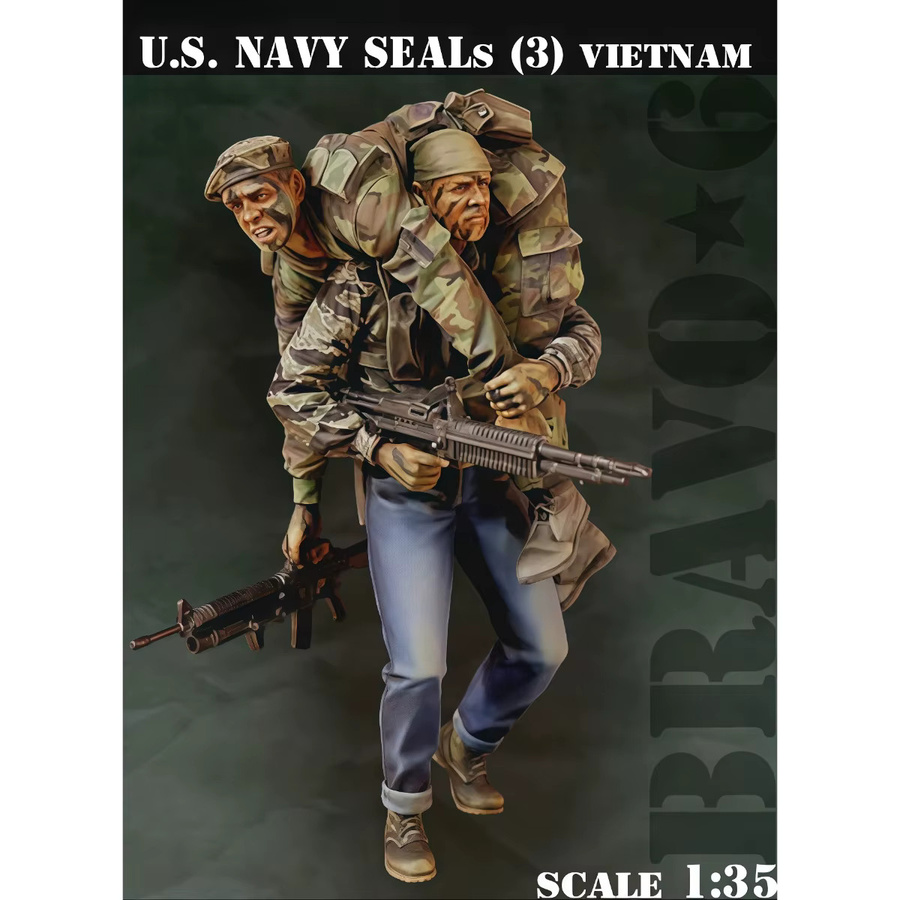 GK US Navy SEALs Resin-Soldatenmodell, unmontierter und unbemalter Bausatz, 1/35 - Bild 2