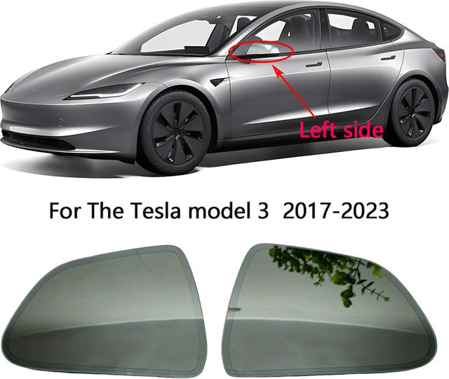 Tesla Model 3 Original-Qualitätsspiegel 2017–2023 mit Weitwinkelglas, automatisch abblendend und beheizt - Bild 1