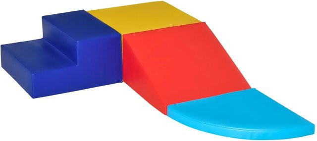 HOMCOM Bausteinset aus Schaumstoff und Kunstleder, Mehrfarbig, B/T/H: 45 x 45 x 25 cm - Bild 1