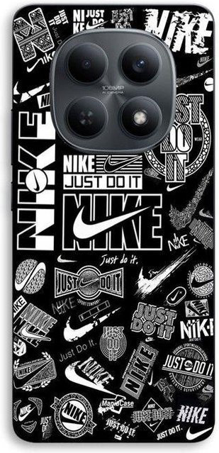 Maniacase Handyhülle für Xiaomi Redmi Note 15 5G mit Nike Air Logo Graffiti Design in Schwarz und Weiß - Bild 1