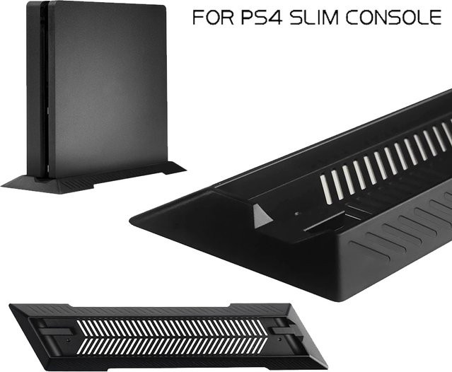 TECTINTER Vertikale Kühlungshalterung für PS4 Slim und PS4 S in Schwarz - Bild 1