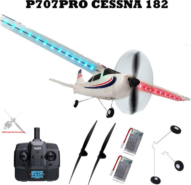 3CH Cessna P707PRO RC Flugzeug, Starrflügel Flugzeug, mit LCD Display, Nachtlicht - Bild 1