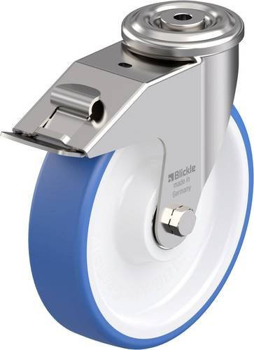 Blickle LEXR-POTHS 200XK-FI Edelstahl-Lenkrolle mit Rad-Durchmesser 200 mm und einer Tragfähigkeit von max. 300 kg - Bild 1