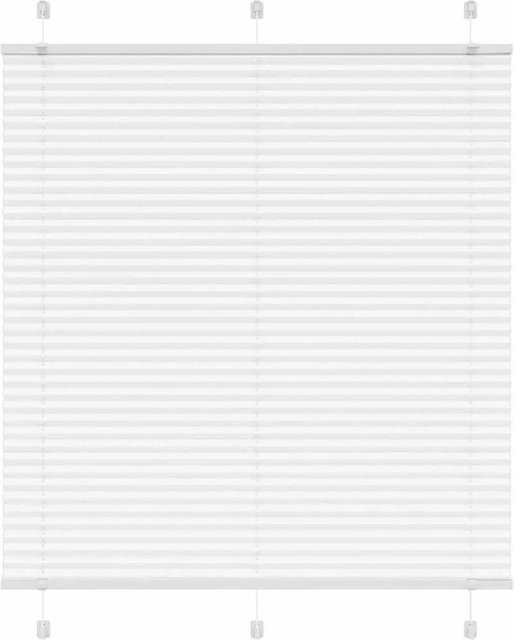 vidaXL Plissee Weiß semi-transparent aus Polyester B: 115 cm, H: 150 cm - Bild 1