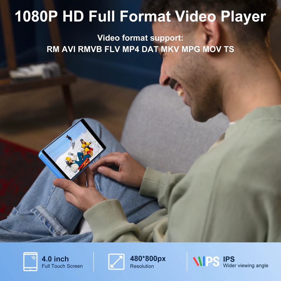 Diofox Android MP3-Player mit 80 GB Speicher, Bluetooth, WLAN und 4,0 Zoll Full-Touchscreen - Bild 3