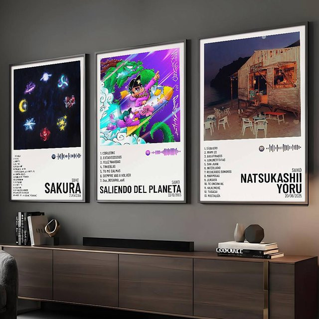 Wasserdichtes Sänger SAIKO Poster HD Art zur Wandmontage für dein Wohnzimmer oder deine Bar - Bild 1