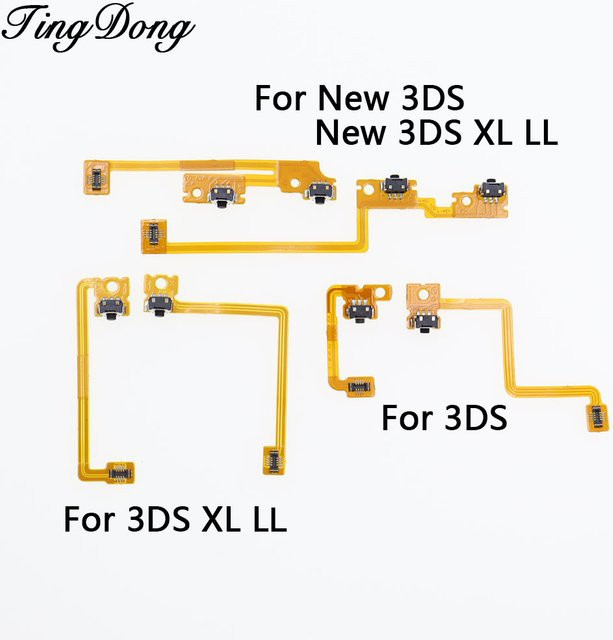 TingDong Flex-Kabel Set für L und R Tasten der Nintendo New 3DS XL/LL Konsole (Links und Rechts) - Bild 1