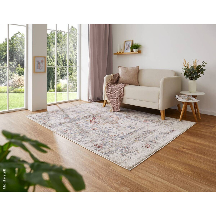 Teppich Rocco von poco in creme, rechteckig, B/L: 120 x 160 cm - Bild 2