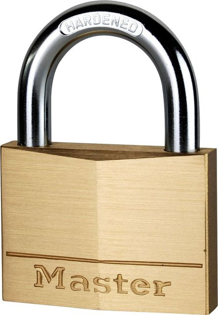 Master Lock Vorhängeschloss aus Massivmessing in Gold, Breite: 7 cm - Bild 1