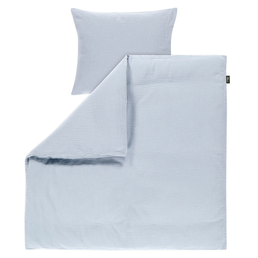 Alvi Bettwäsche aus Baumwolle mit Knopf Sky Way Blau B/H: 80 x 80 cm - Bild 1