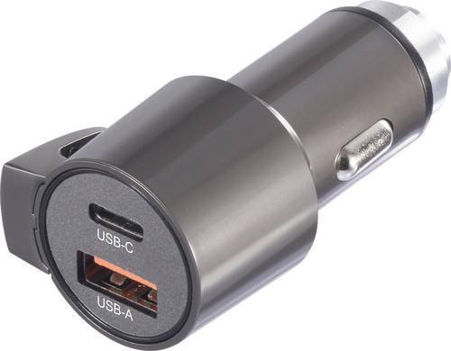VOLTCRAFT VC-CPS-45W KFZ-Ladegerät mit 1x USB-A und 1x USB-C in Schwarz - Bild 1