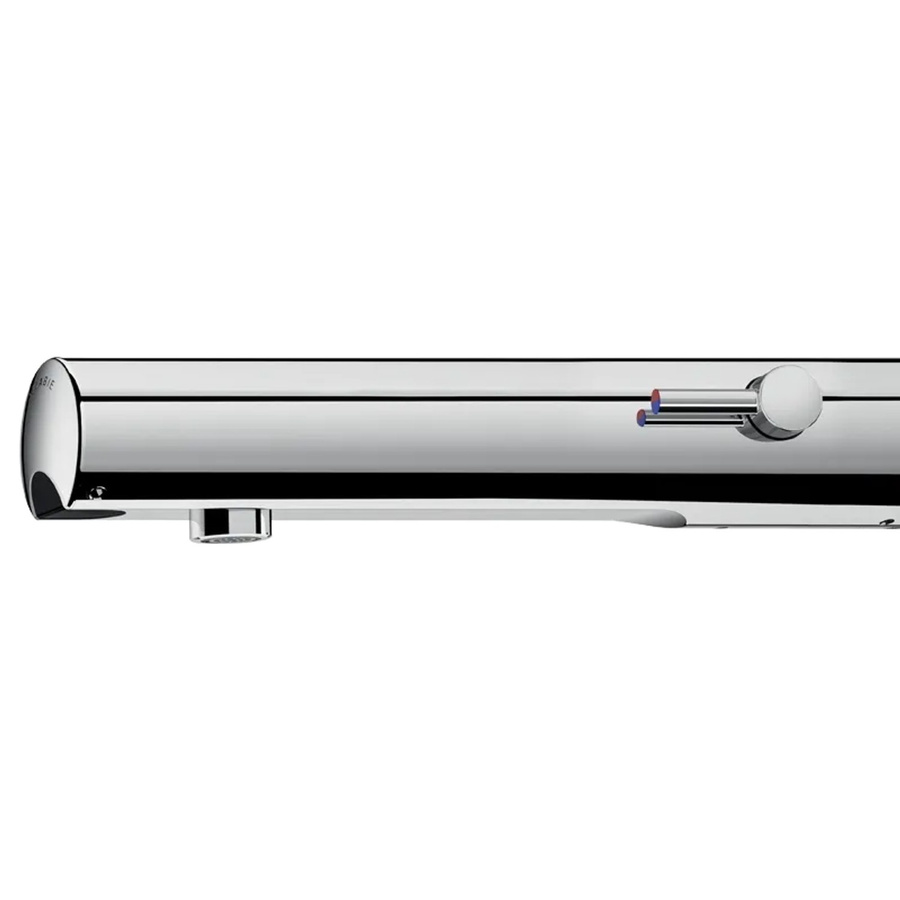 Delabie TEMPOMATIC MIX 4 elektronische Sensor-Mischbatterie aus Edelstahl in Chrom, Wandmontage, B/T/H: 22,0 x 15,0 x 37,0 cm - Bild 2