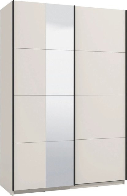 Mömax Schwebetürenschrank Gard in Beige mit Spiegel und Regalfächern, B/T/H: 146 x 61 x 217 cm - Bild 1
