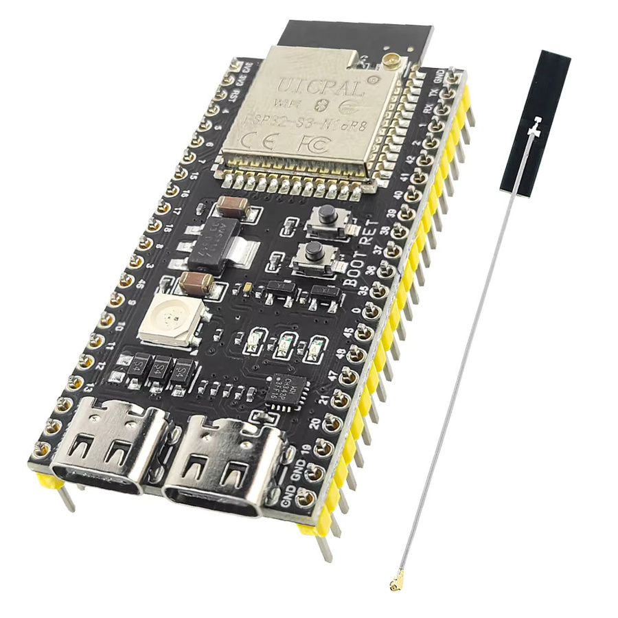 ESP32-S3 N16R8 Development Board mit 2,4G Wifi Modul und Typ-C Anschluss in Schwarz - Bild 2