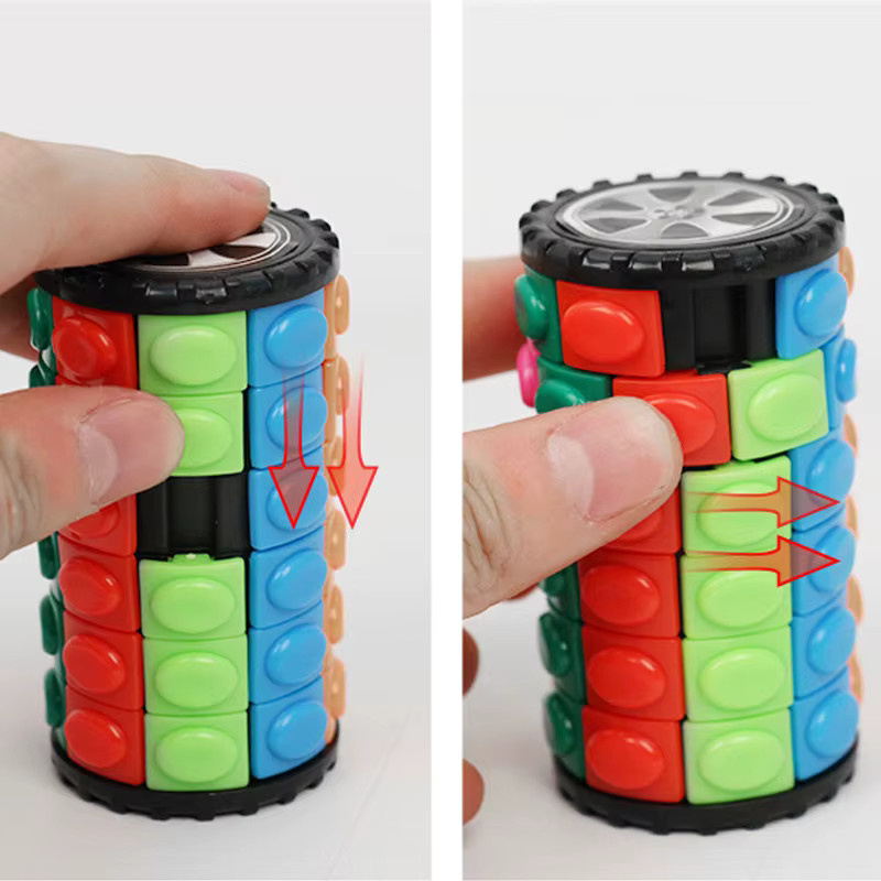 soulbao 3D Rotierender Zauberwürfel Puzzle, Bunt / Mehrfarbig - Bild 4