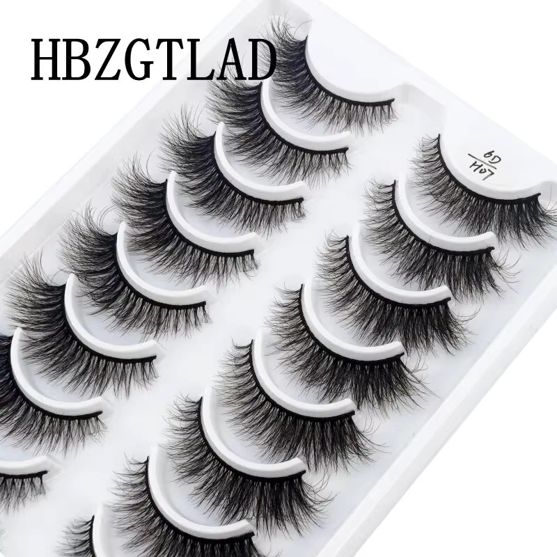 5D Faux Nerz Wimpern, 10 Paar, Black, Natürlich - Bild 3