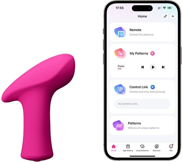 Lovense Auflegevibrator Ambi in Pink mit App-Steuerung - Bild 1