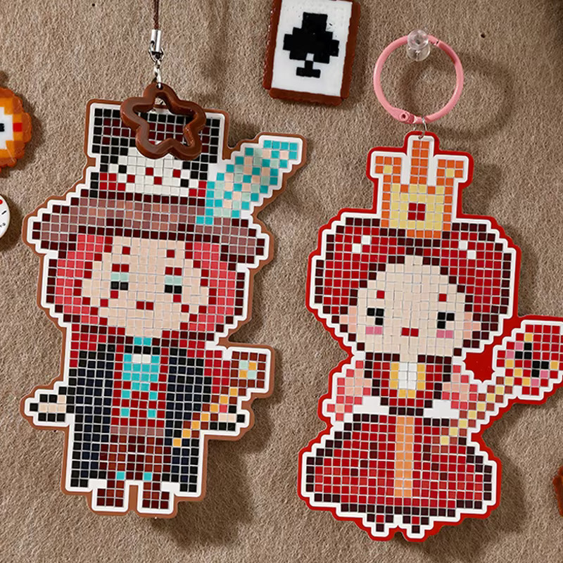 Mr.Paper Wonderland-Serie Pixel-Art Fuse Bead Sticker Set, 4er Packung, Retro 8-Bit Deko für Journal, Scrapbook und DIY Notizbuch, Multicolour - Bild 1