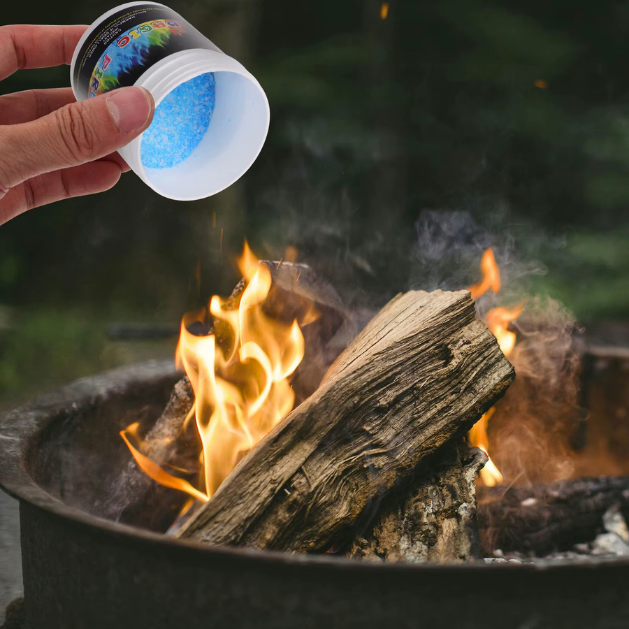 BESTOYARD Flammenfarbstoff für das Lagerfeuer zur Partydekoration in Blau - Bild 3