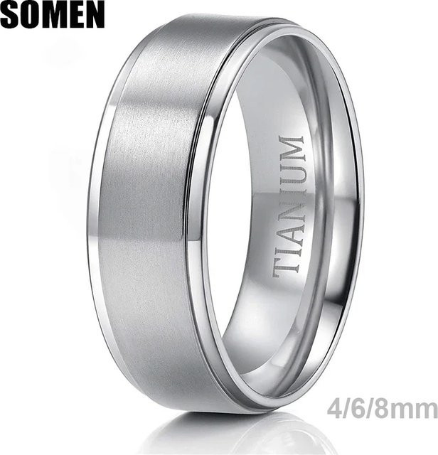Somen Ring Titan, Silber, gebürstet, Unisex - Bild 1