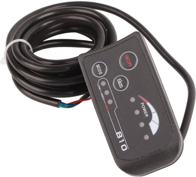 CosyHome Elektrofahrrad Bedienfeld mit 810 LED-Display und 5-adrigem Kabel in Schwarz - Bild 1