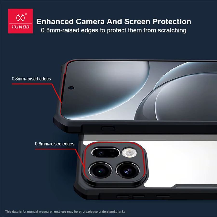 Xundd Magnetische Hülle für OPPO Find X9 Pro und Find X9 mit Airbag Stoßfestigkeit, Kameraschutz und drehbarem Ständer aus TPU und Acryl - Bild 2