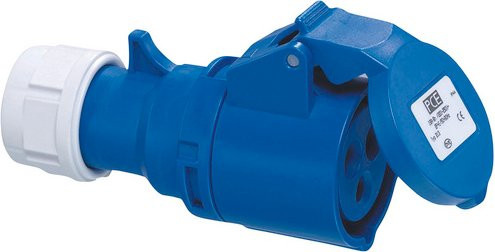 REV-Ritter Kupplung mit Stecker aus Kunststoff in Blau - Bild 1