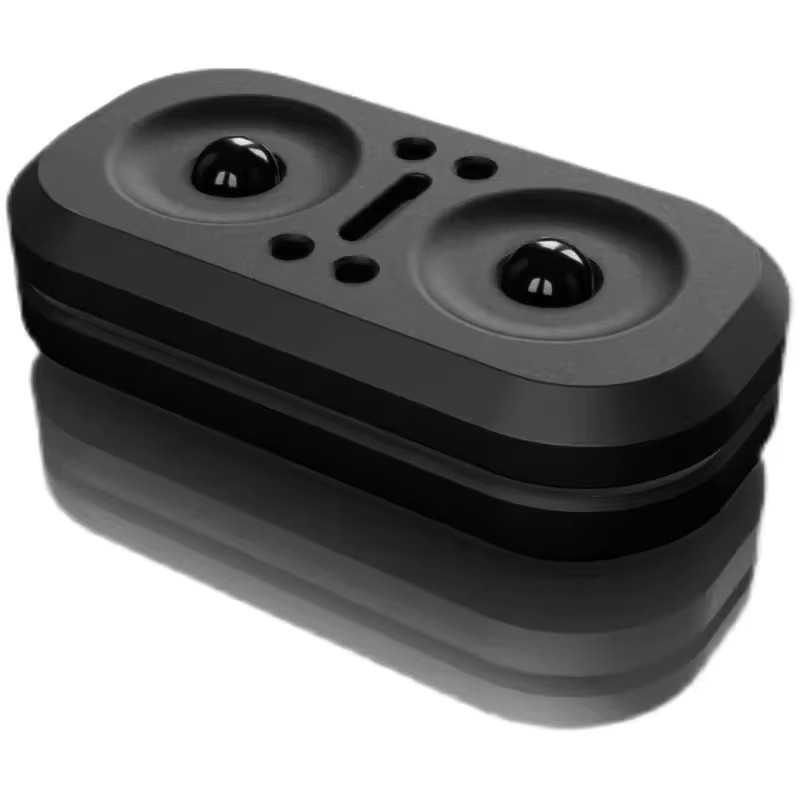 Meade EDC Eule Fidget Slider aus schwarzem Metall als magnetischer Antistress Push Slider für Erwachsene - Bild 3