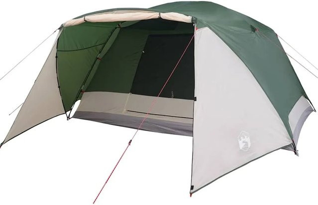 vidaXL Campingzelt mit Vorzelt für 4 Personen in Grün, wasserdicht - Bild 1